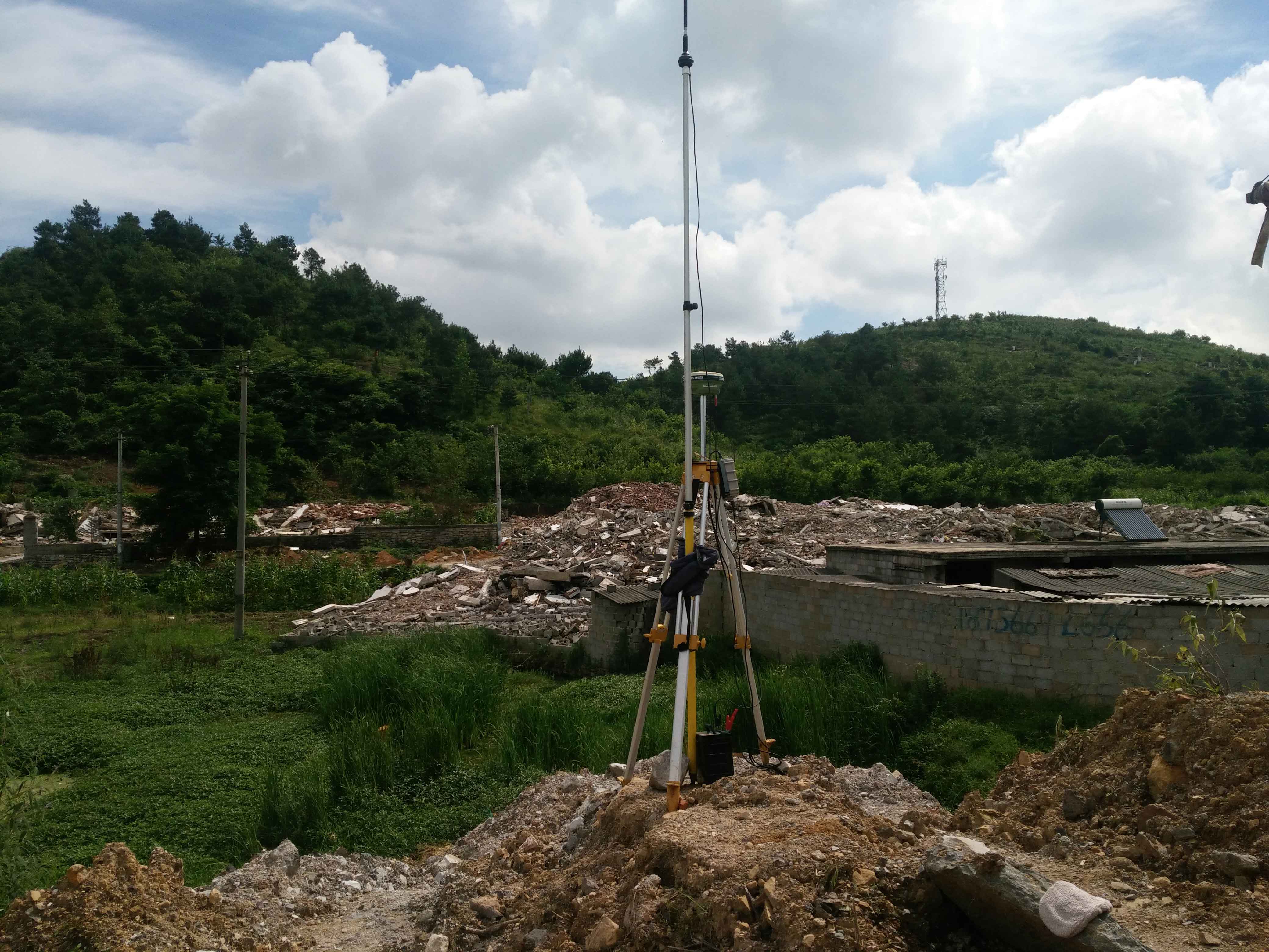 建設(shè)項目土石方測量現(xiàn)場